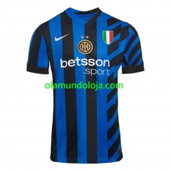 Camisola Inter de Milão Homem Equipamento Primeiro 2024-2025 Manga Curta